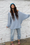 V neck knit jumper (Baby blue)