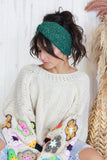 Speckle knit headband (Green)