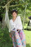 Pink Ornate balloon trousers