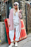 Star back pink cardigan