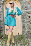 Floral embroidered cotton dress