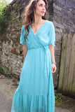 Turquoise floaty dress