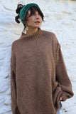 Slouchy knit jumper (cinnamon)