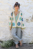 Floral crochet cardigan