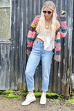 Light denim mom jeans