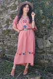Floral embroidered dress