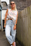 Floral patterned tank top