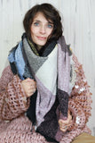 Colour block scarf