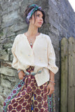 Sun ray printed blouse