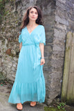 Turquoise floaty dress