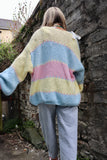 Pastel whip stitch cardigan