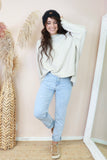 Beige soft knit sweater