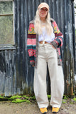 Barrel leg jeans (Cream)