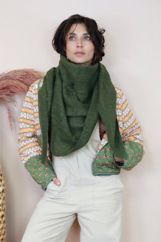 Soft knit scarf (Khaki)