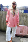Pink linen Blouse