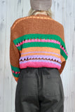 Stripe knit jumper