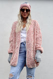 Sequin detail stripe cardigan