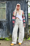 Barrel leg jeans (Cream)