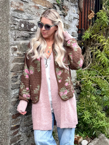 Floral quilted jacket