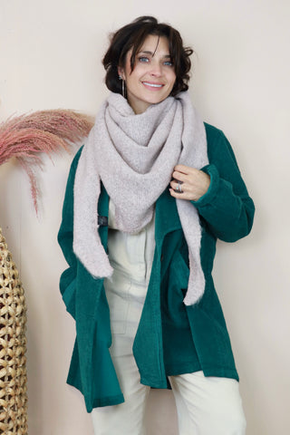 Soft knit scarf (Very light pink)