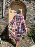 Granny square kimono cardigan
