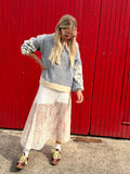 Embroidered stripe jumper