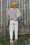 Paper bag waist cord trousers (Cream)