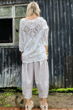 Crochet longline top