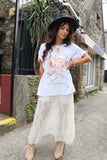 Rose power graphic tee