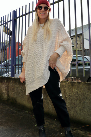 Waffle knit jumper