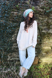 Oversized beige jumper