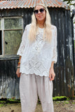 Crochet longline top