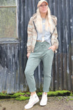 Khaki joggers