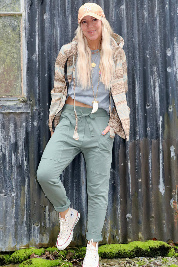 Khaki joggers