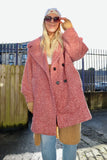 Dusty Pink boucle coat