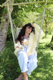 Butter yellow fluffy hooded cardigan