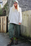 V neck knit jumper (Oatmeal)
