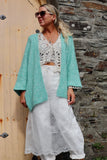 Soft knit sea green cardigan