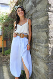 Blue stripe skirt