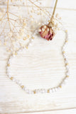 Mother of pearl beaded necklace (Gold)