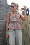 Chiffon floral blouse