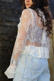 Ruffle lace blouse