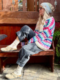 Chunky scalloped stripe jumper