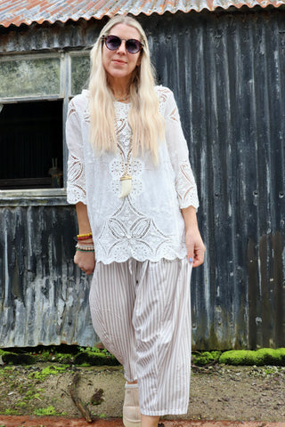 Crochet longline top