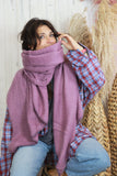 Soft knit scarf (Mauve)