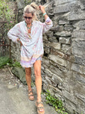Lilac floral tunic