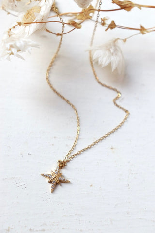 North star necklace (Gold)