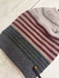 Multiway stripe beanie (Grey)