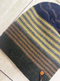 Multiway stripe beanie (Deep green)