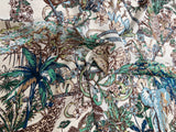 Blue/green jungle silky scarf